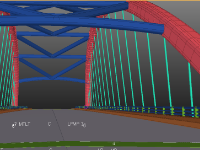 tekla structure,Cầu Cổ Cò,Cầu Vòm,tekla cầu cổ cò,cầu vòm cổ cò tekla